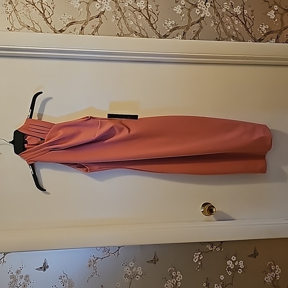 Rachel Roy pink/mauve 'Guava Punch' halter sheath dress Size XS